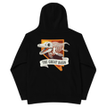 Youth Ichthyosaur Fossil Graphic Hoodie - Soft Unisex Fleece Pullover showcasing an eye-catching ichthyosaur fossil design for dinosaur lovers.