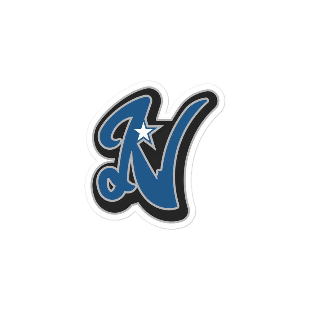 Rooted N Logo Durable Weather Resistant Decal on high-opacity adhesive vinyl