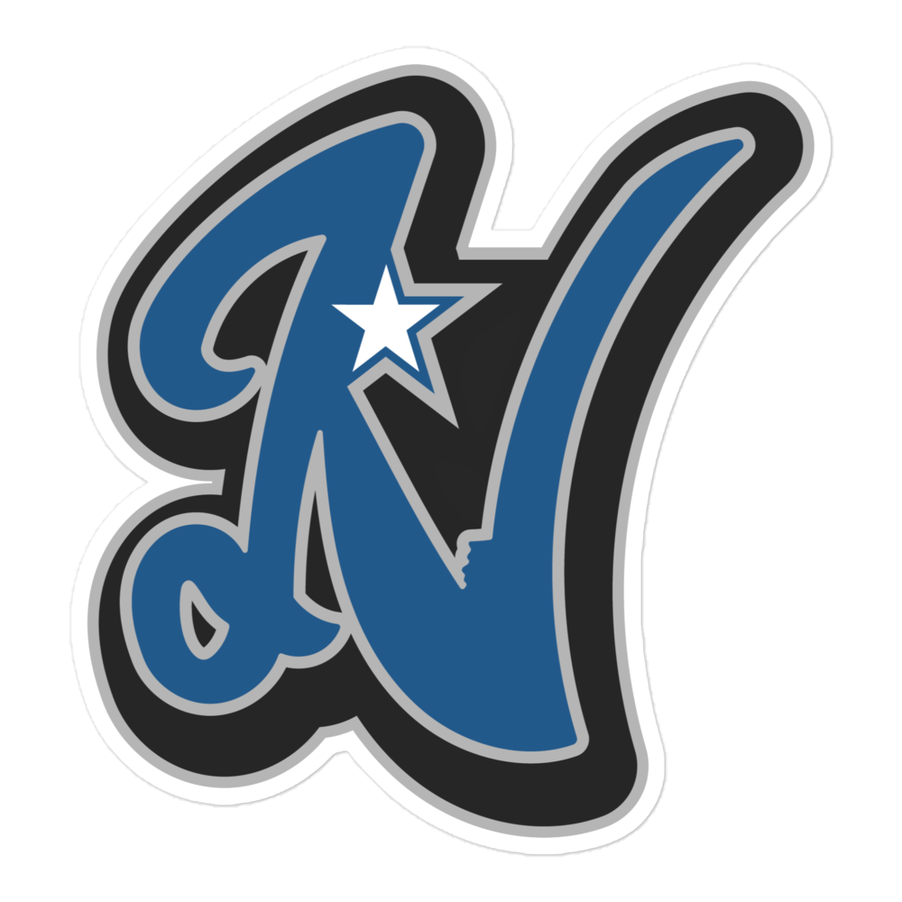 Rooted N Logo Durable Weather Resistant Decal available in durable 3-inch, 4-inch, and 5.5-inch sizes