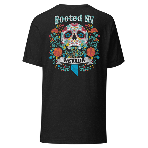 Men's Day of the Dead Nevada Tee | Soft Cotton Relaxed Fit by Rooted NV