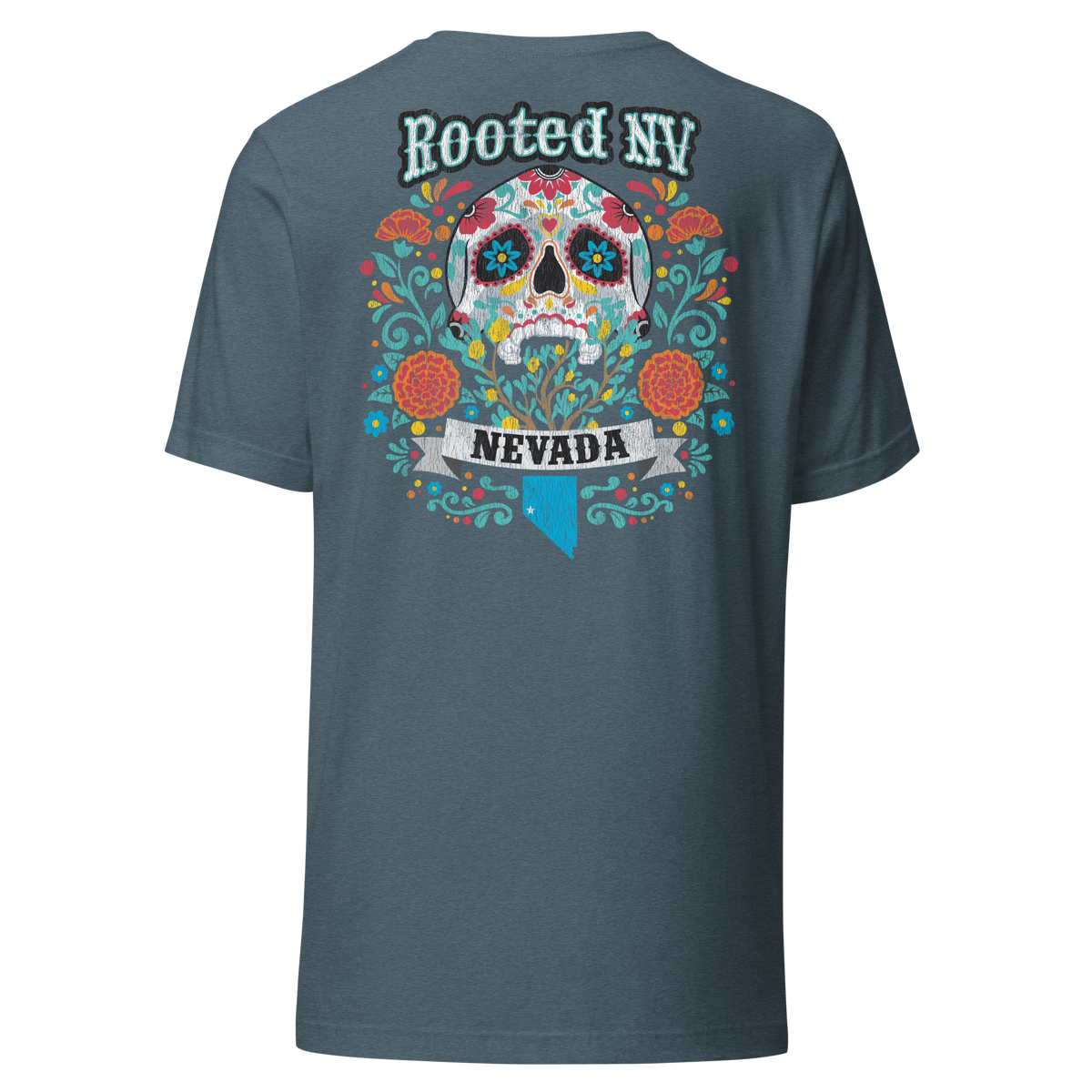 Men's Day of the Dead Nevada Tee | Soft Cotton Relaxed Fit, flattering everyday graphic t-shirt for men