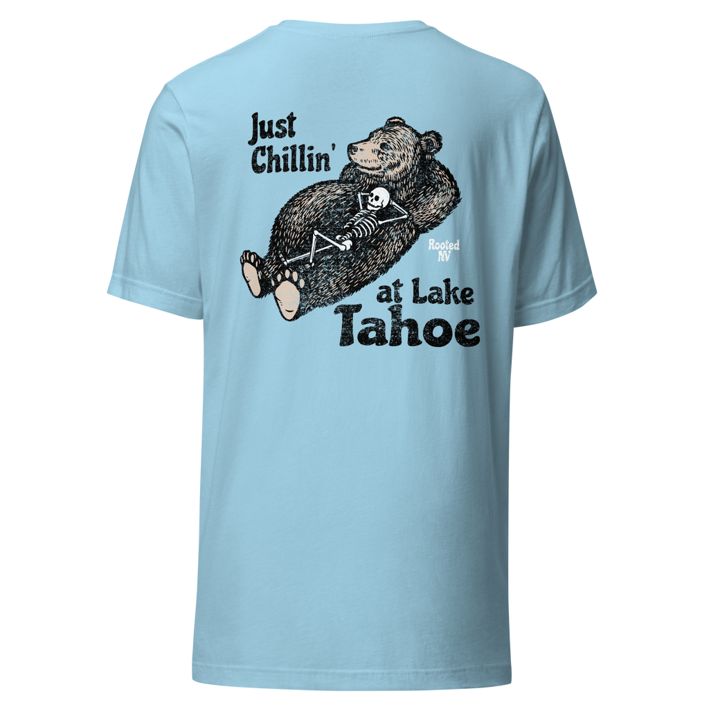Rooted NV Men's Chillin' Tahoe graphic tee, a comfortable casual shirt for everyday wear