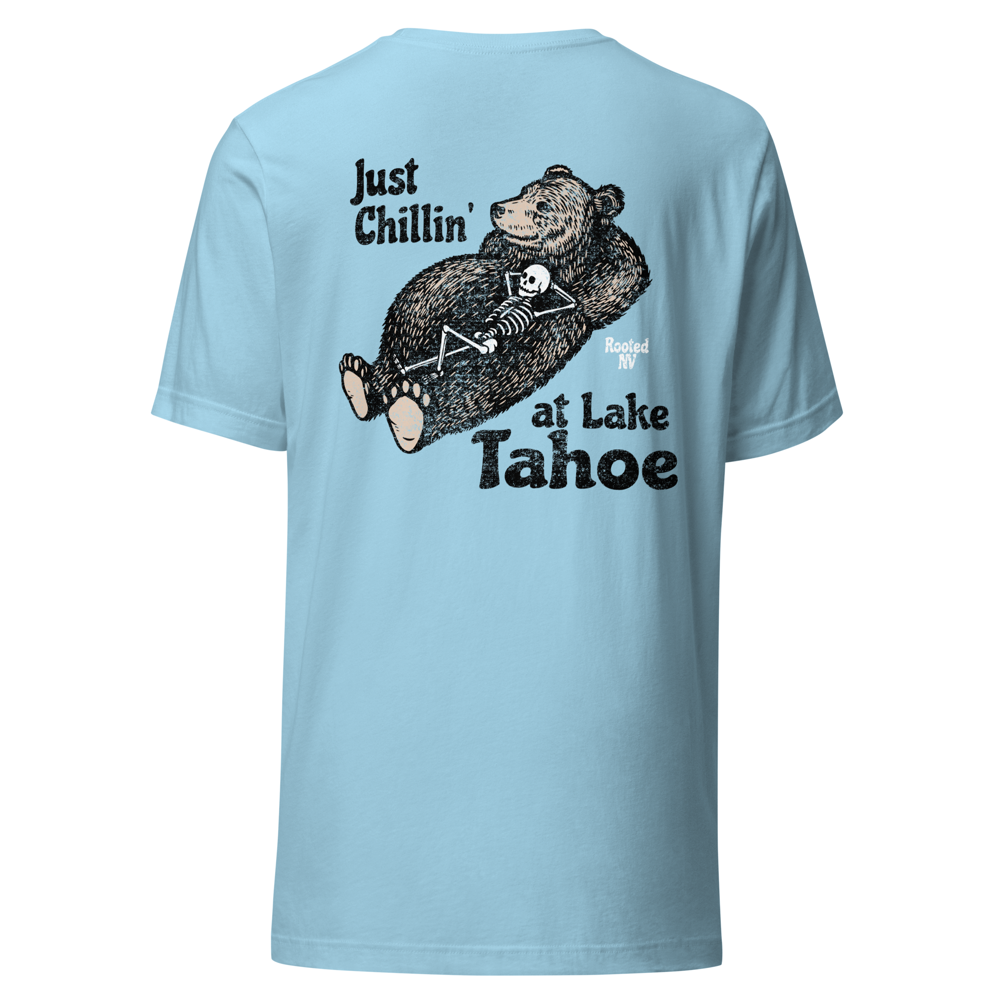 Rooted NV Men's Chillin' Tahoe graphic tee, a comfortable casual shirt for everyday wear