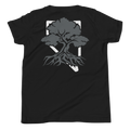 Youth Rooted NV Logo Graphic Tee - Soft Relaxed Fit, front logo detail
