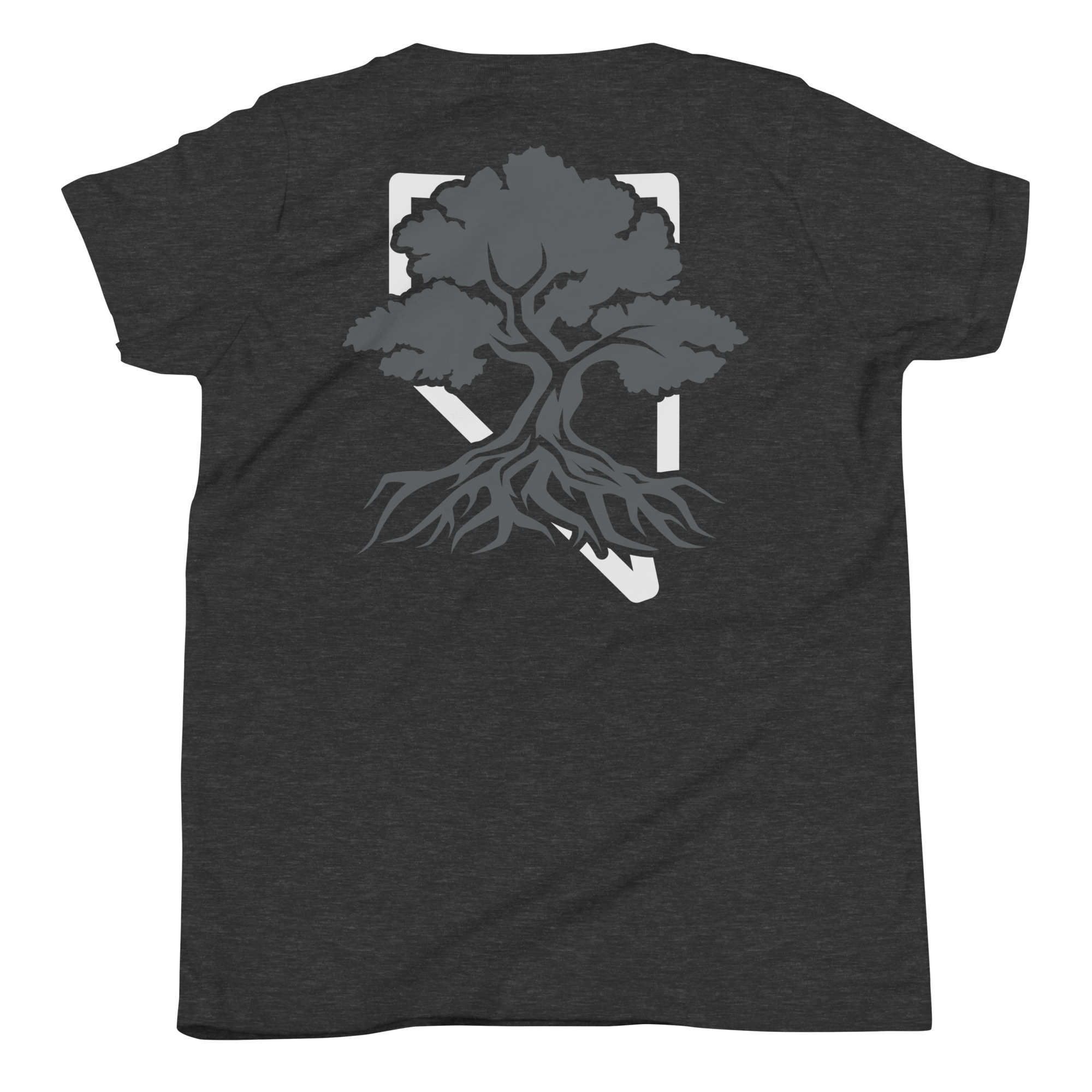 Youth Rooted NV Logo Graphic Tee - Soft Relaxed Fit, side view
