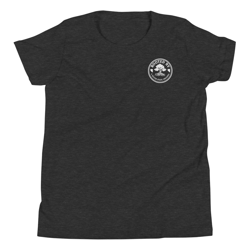 Youth Rooted NV Logo Graphic Tee - Soft Relaxed Fit, comfortable youth casual shirt