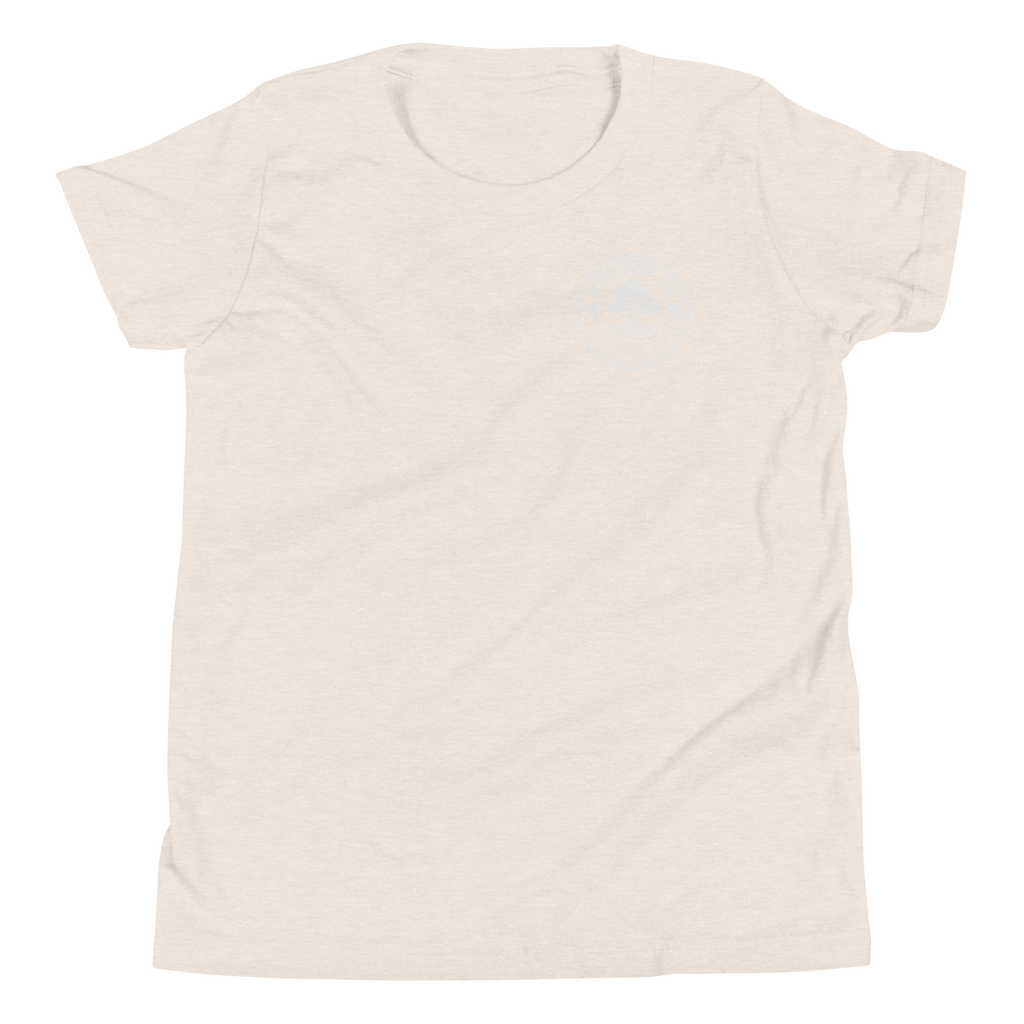 Youth Nevada Bluebird Graphic Tee – Soft Cotton,Relaxed Fit in off-white with subtle Rooted NV chest logo