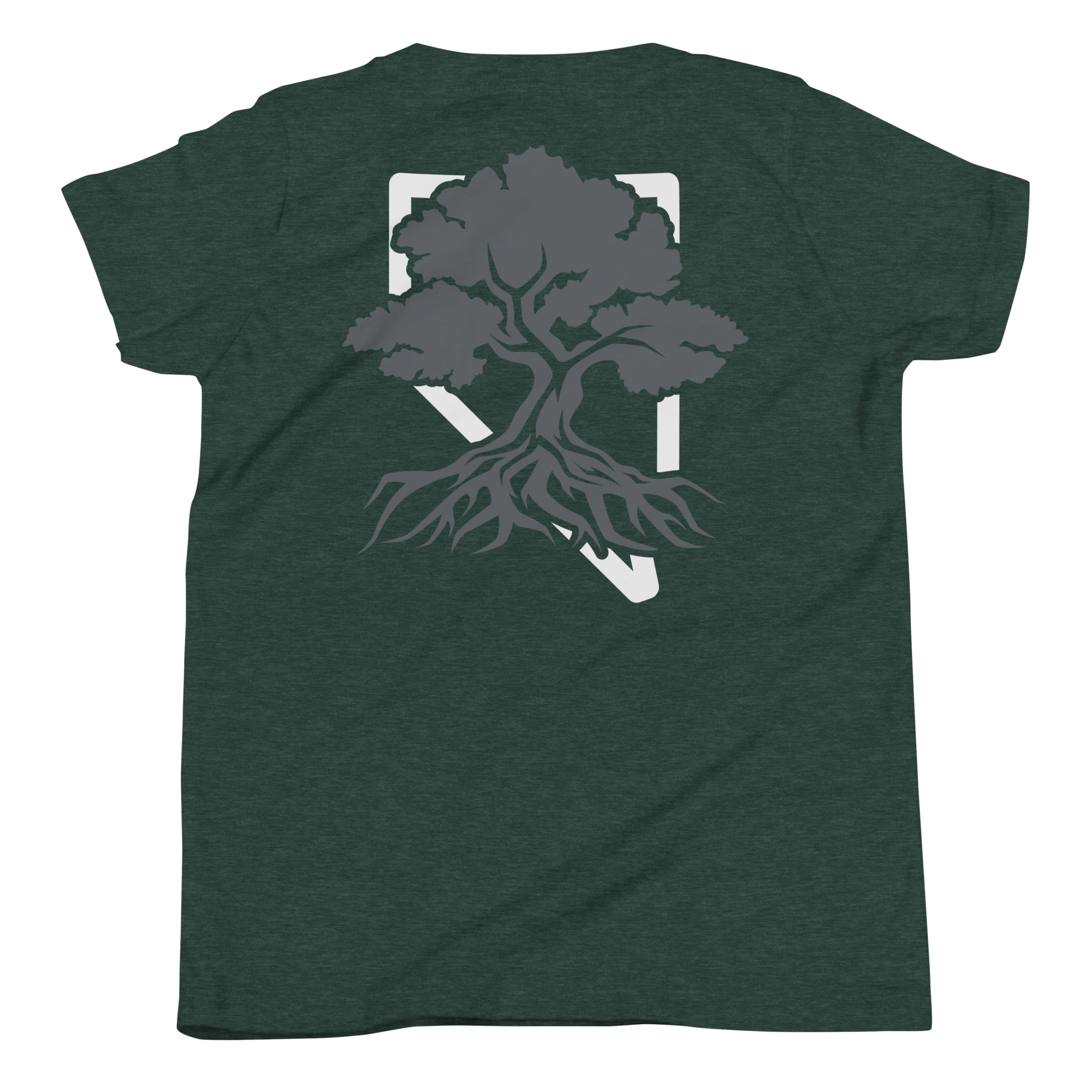 Youth Rooted NV Logo Graphic Tee - Soft Relaxed Fit, casual wardrobe essential for kids