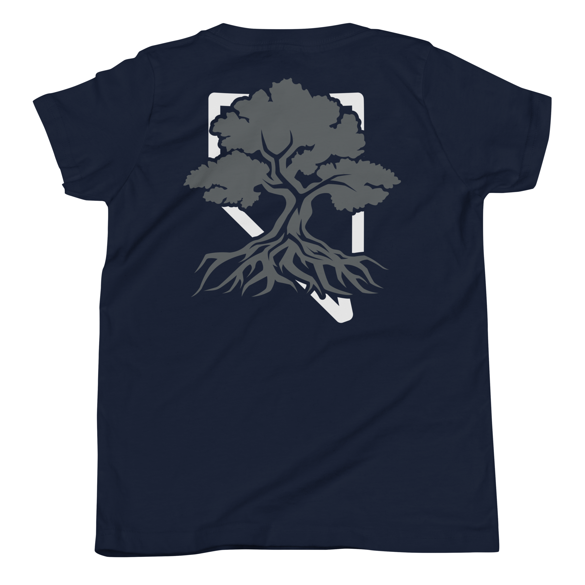 Youth Rooted NV Logo Graphic Tee - Soft Relaxed Fit, soft cotton fabric detail