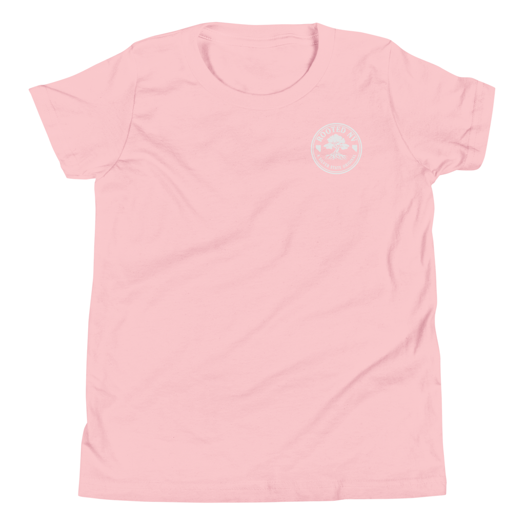 Youth Rooted NV Logo Graphic Tee - Soft Relaxed Fit, pre-shrunk cotton youth shirt