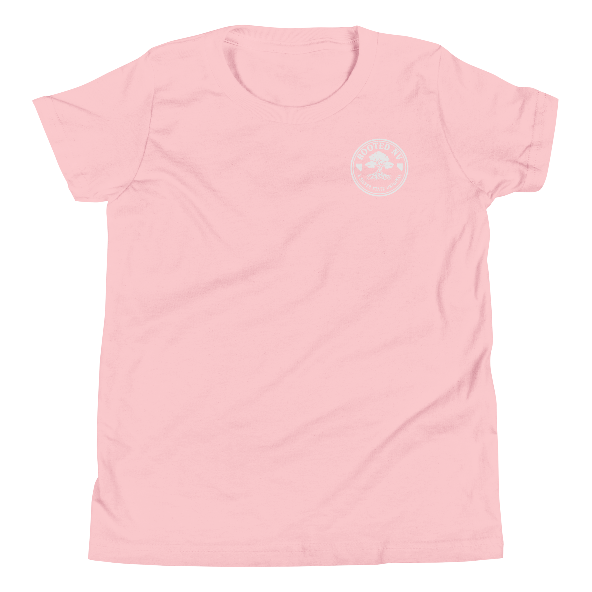 Youth Rooted NV Logo Graphic Tee - Soft Relaxed Fit, pre-shrunk cotton youth shirt